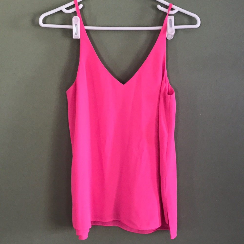 Topshop hot pink cami tank top